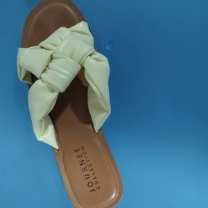 Yellow Sundance sandals